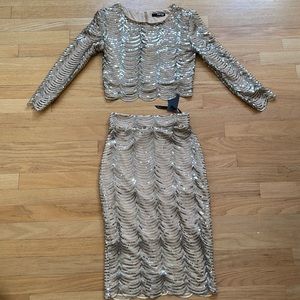 TFNC sequins two piece size 4